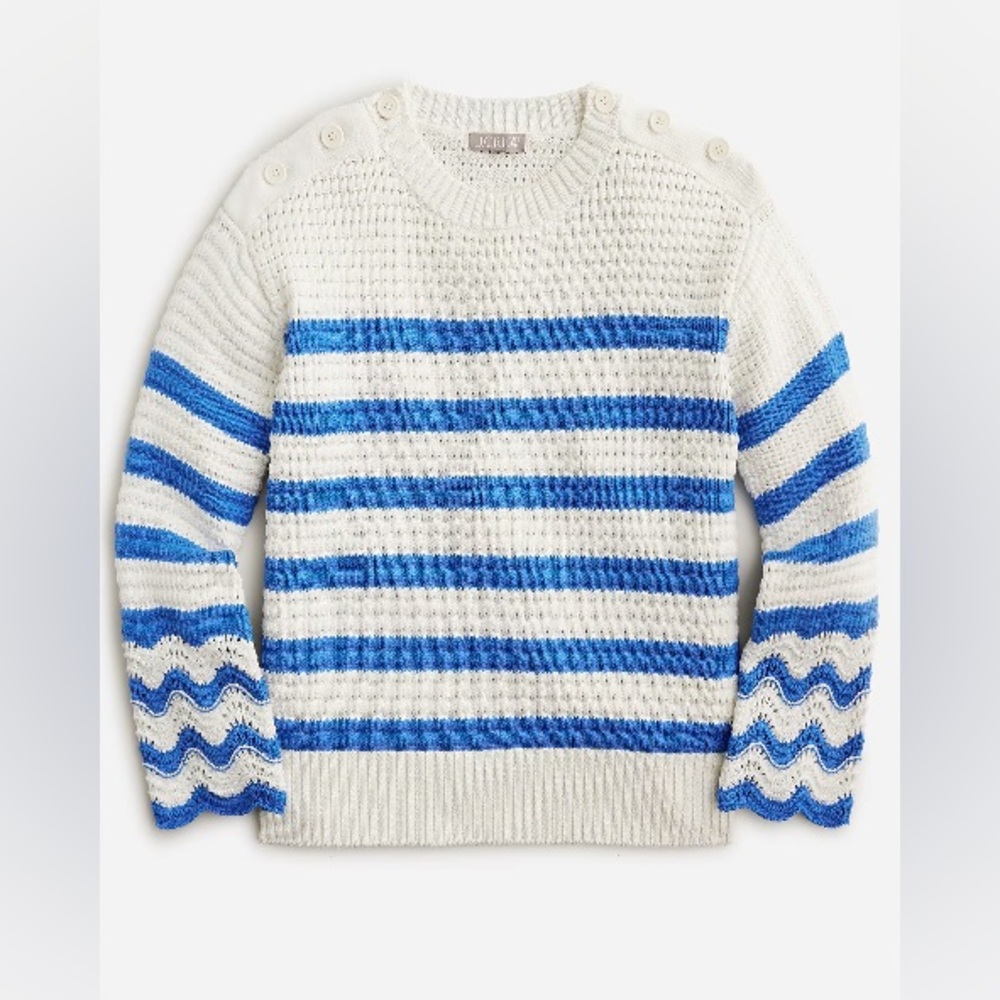 J. Crew Textured Crewneck Sweater